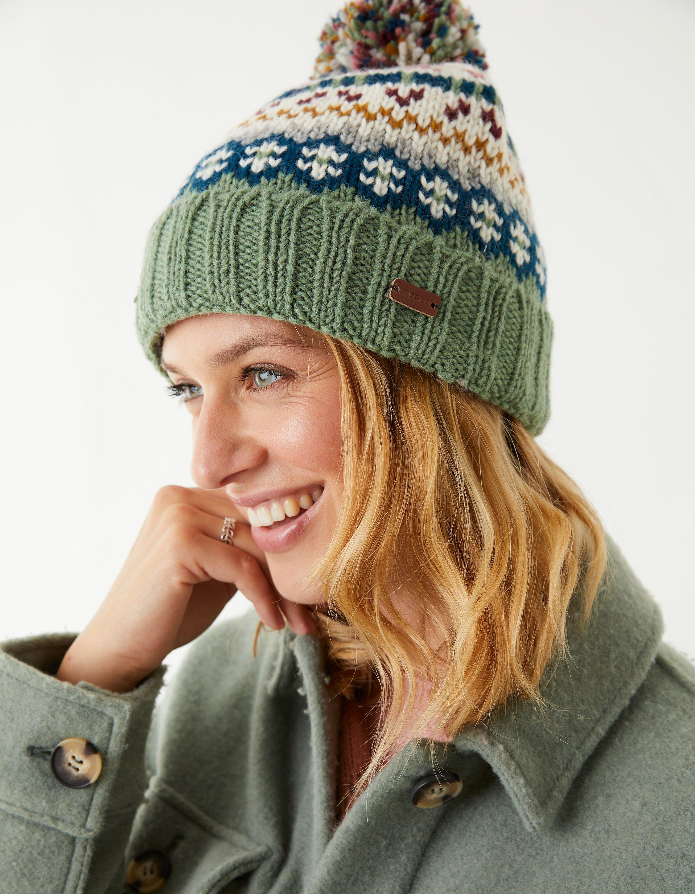 Green Alice Fair Isle Beanie, Hats