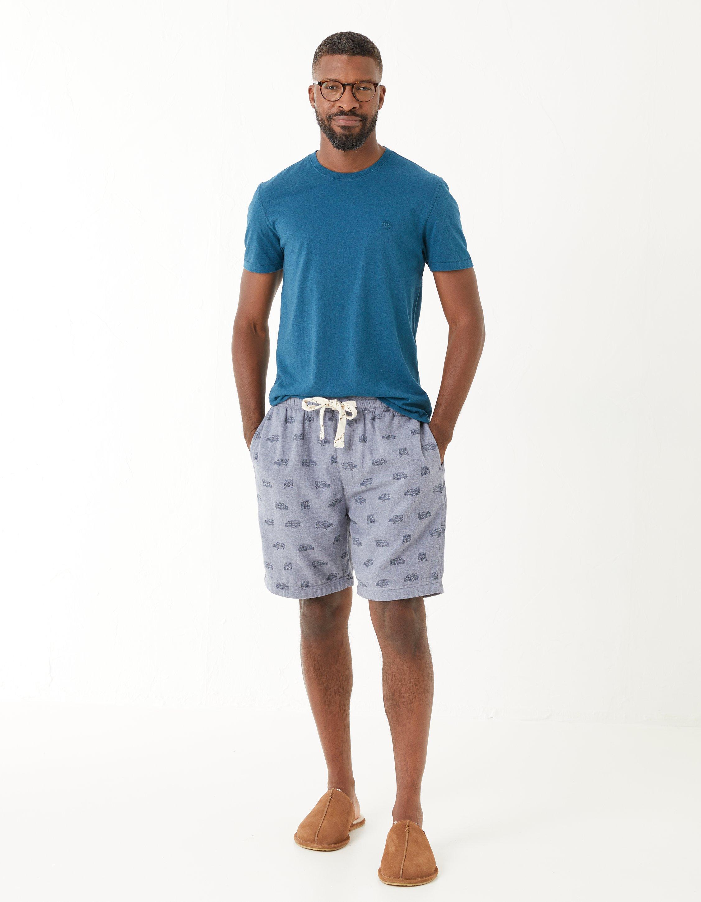 Chambray Land Rover Pajama Shorts, Nightwear & Pajamas | FatFace.com