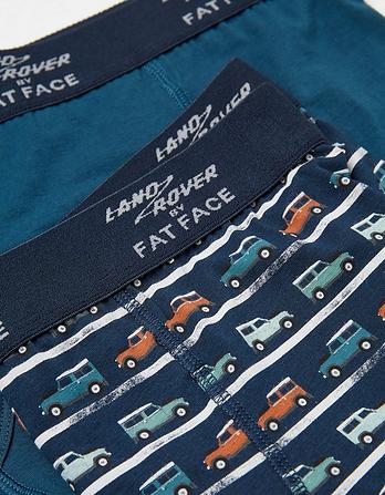 Two Pack Land Rover Stripe Boxers
