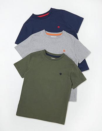 Three Pack Short Sleeve T-Shirts