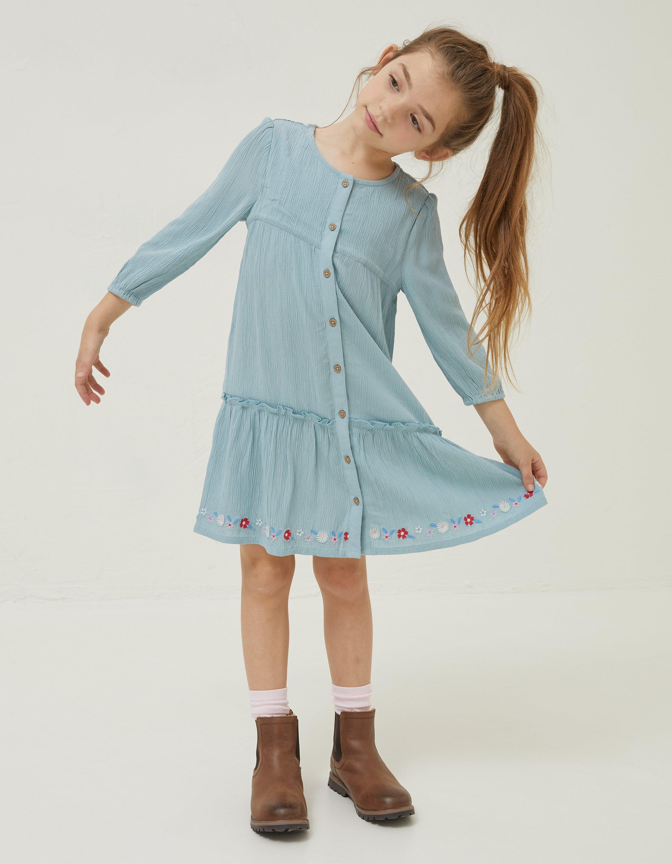 Zara girls denim on sale dress