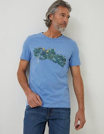 National Forest Map Graphic T-Shirt