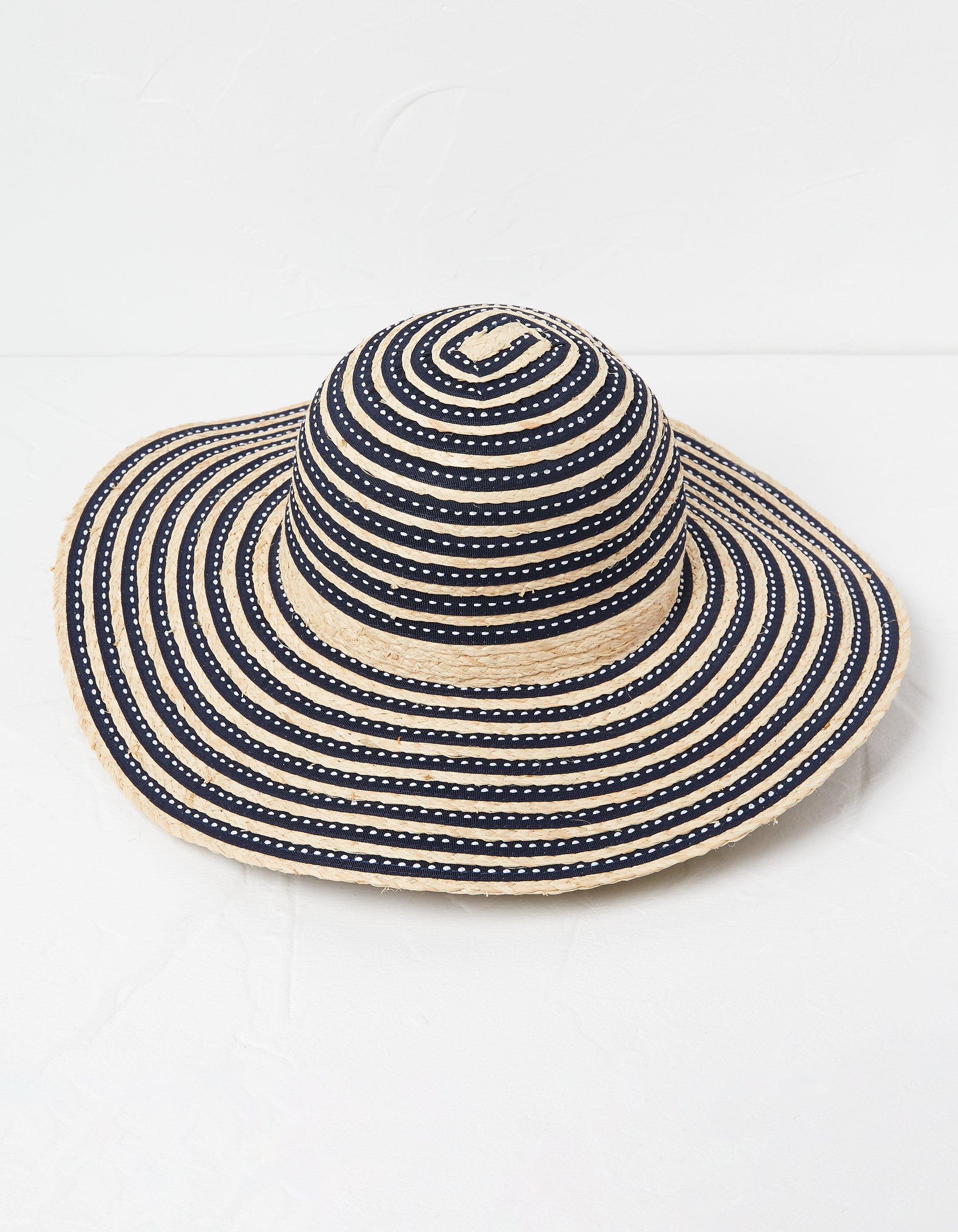 Natural Ribbon Floppy Sun Hat, Hats