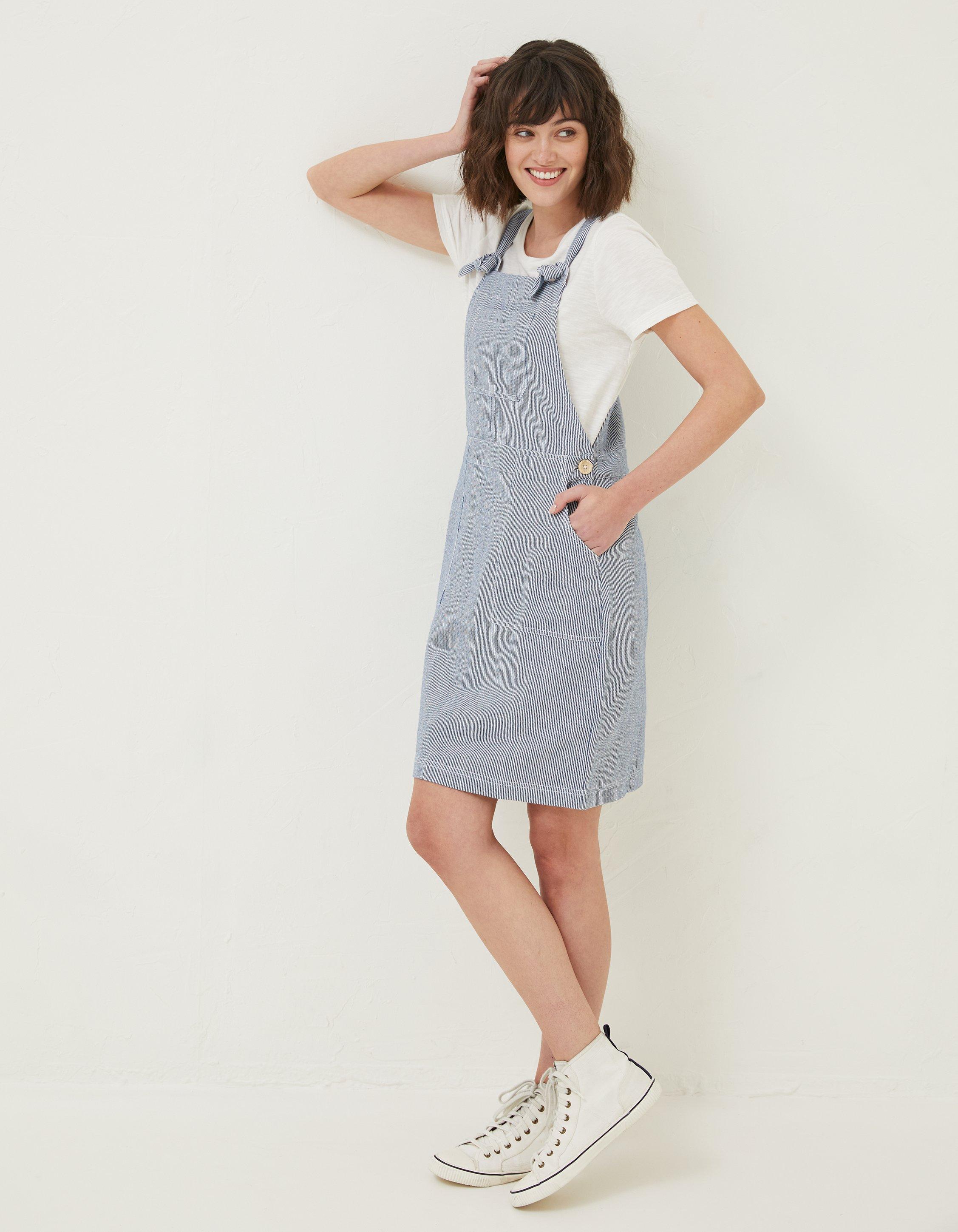 Fat face denim pinafore 2024 dress