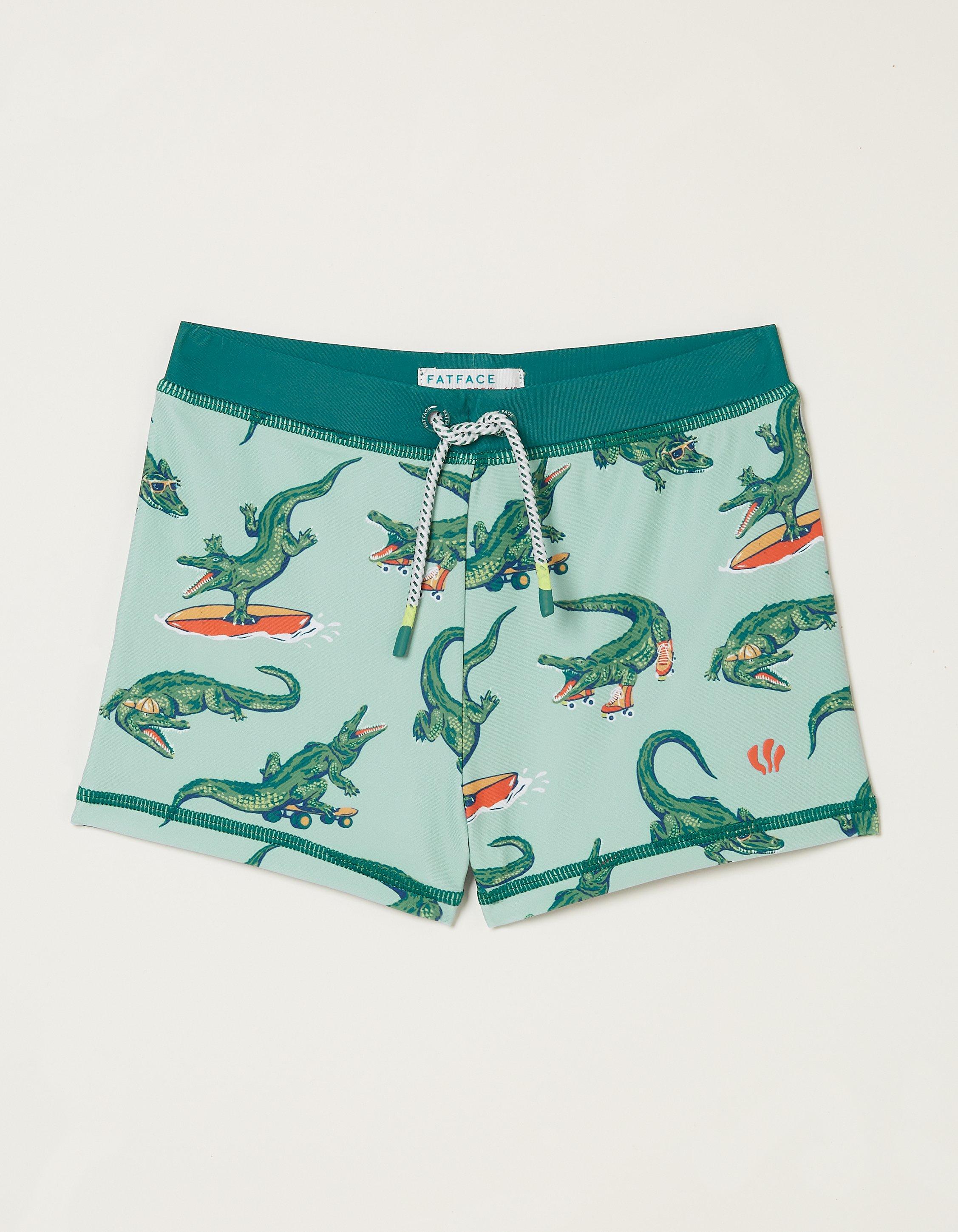 Carter Crocodile Trunks, Swimwear | FatFace.com