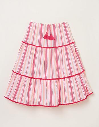 Elodie Stripe Woven Skirt