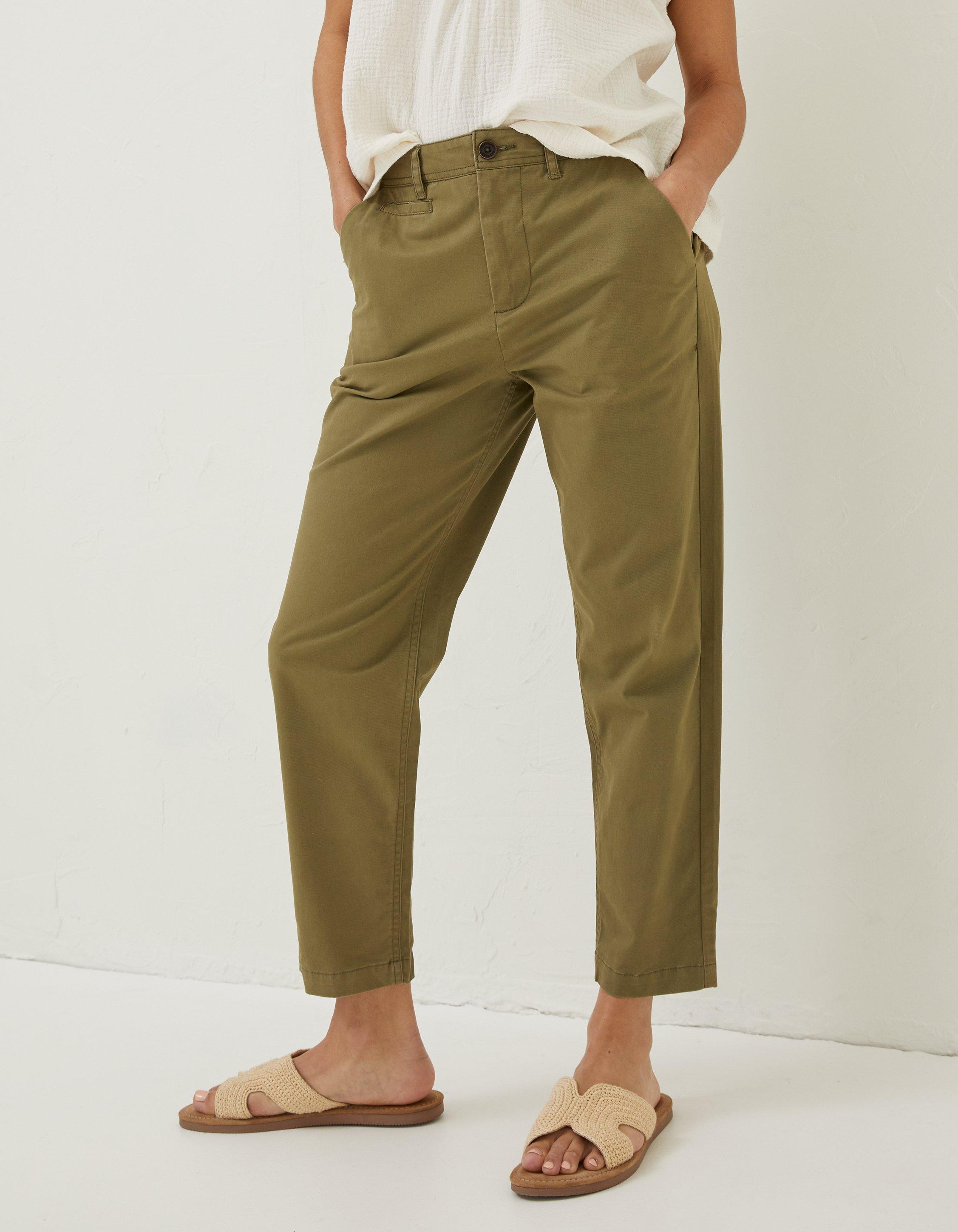 Khaki Green Rye Chinos, Trousers & Leggings | FatFace.com