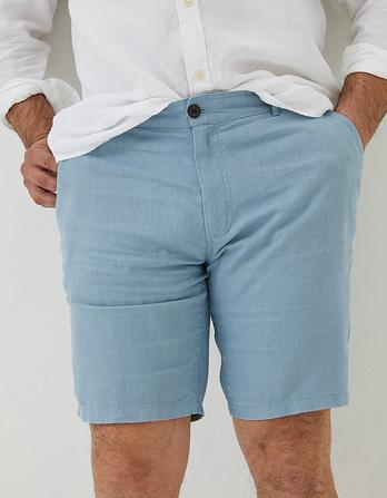 Linen Flat Front Shorts