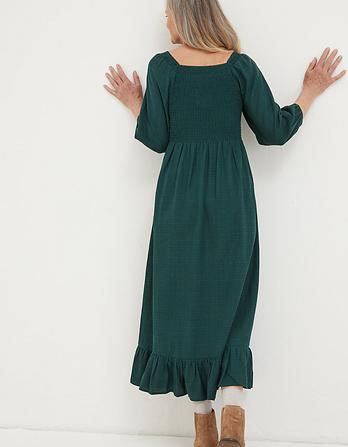 Adele Shirred Midi Dress