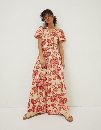 Aubrey Vine Floral Maxi Dress