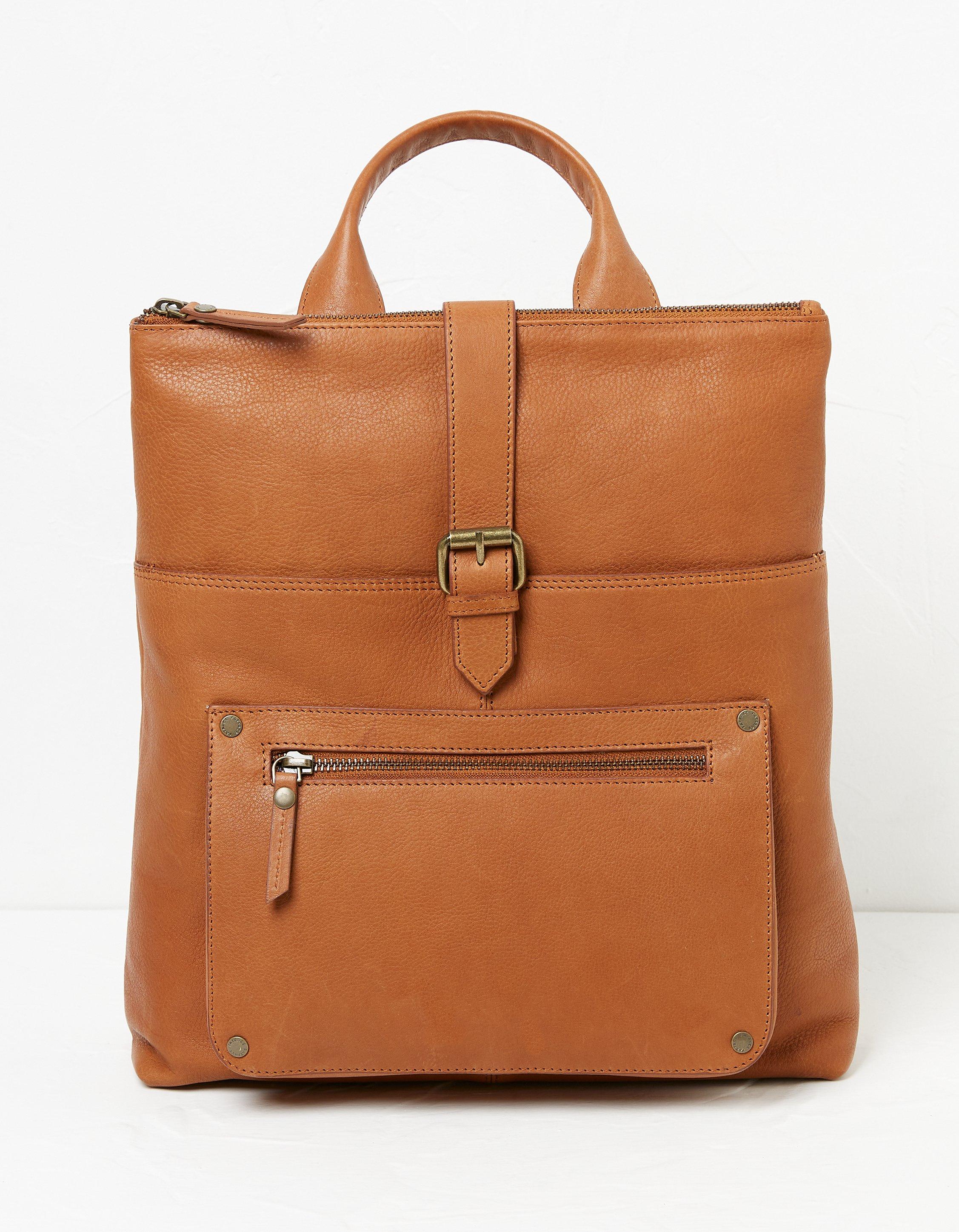 Fat face shop leather rucksack