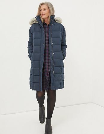 Sienna Quilted Mid Length Coat
