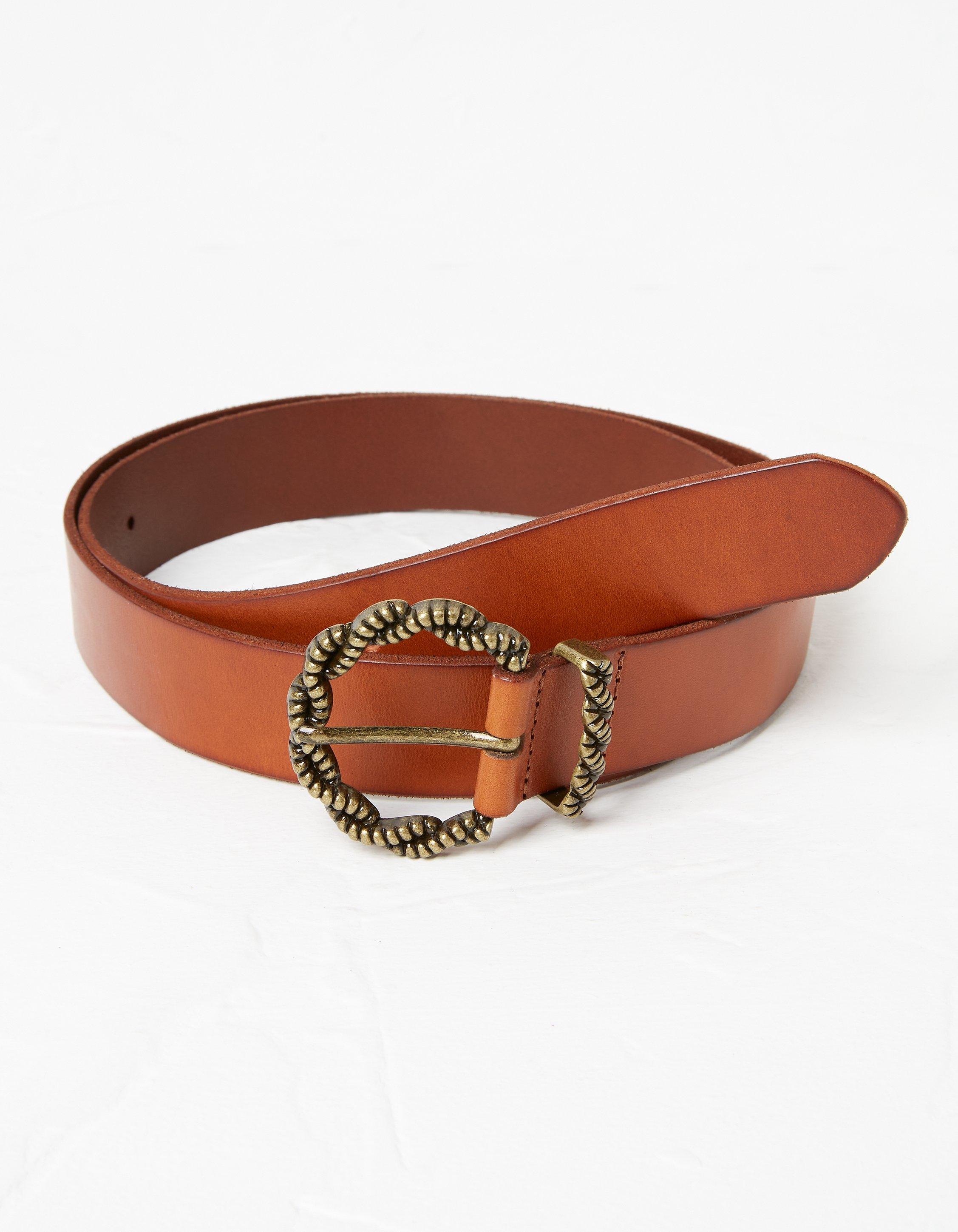 Fat face leather outlet belt