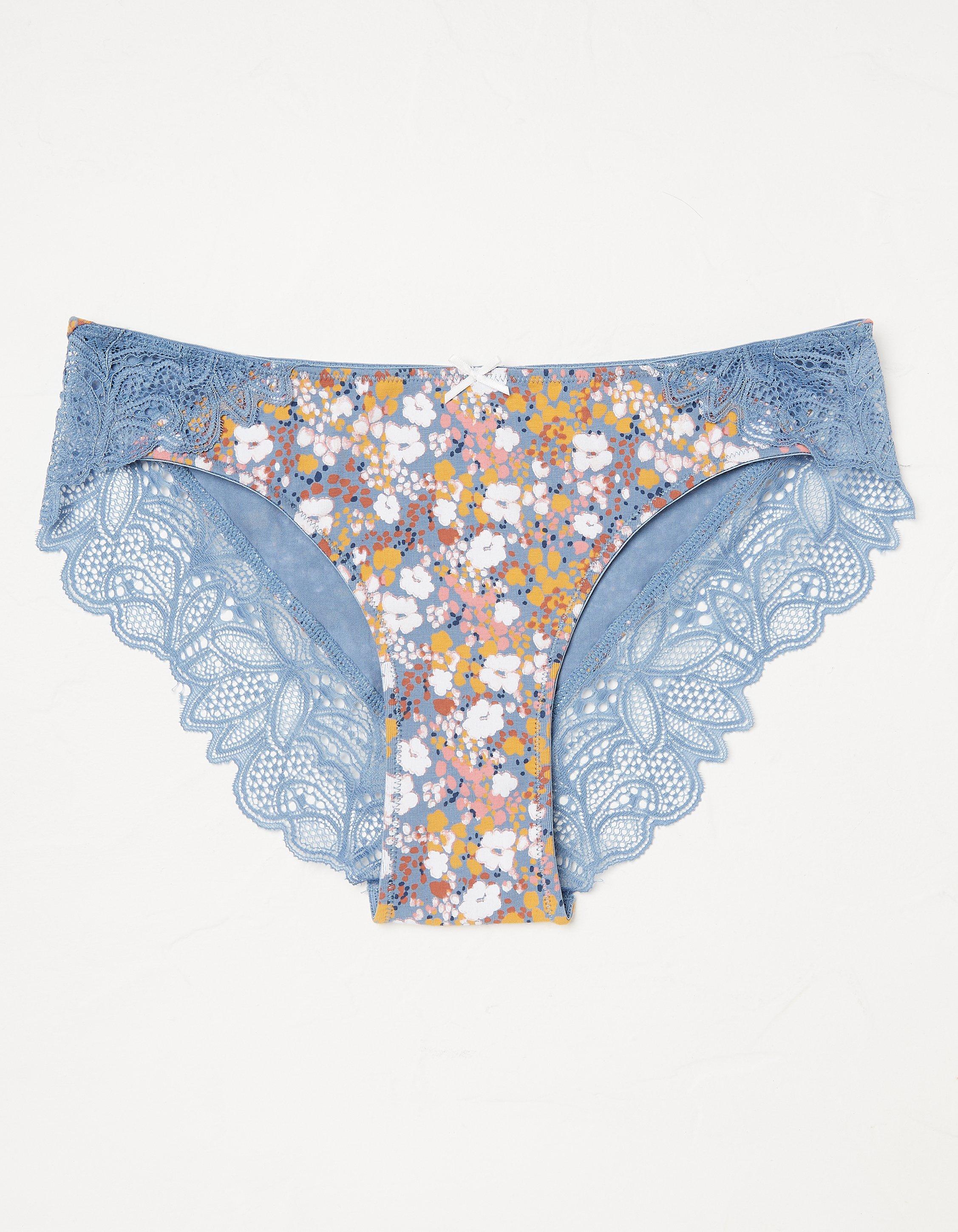 Cheek Frills Knicker 3 Pack-Abstract Floral - Katie and May
