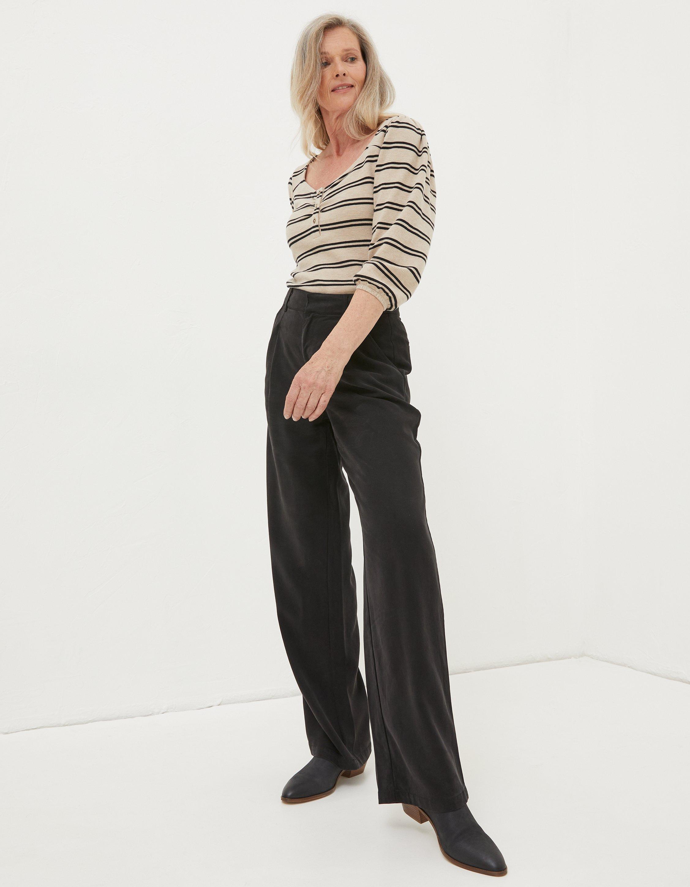 Blake Wide Leg Drape Trouser Trousers Leggings FatFace