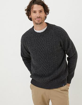 Calder Cable Crew Sweater