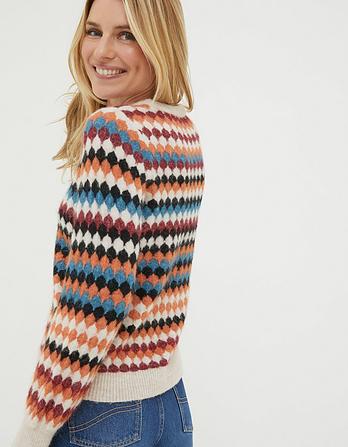 Helen Pattern Crew Sweater