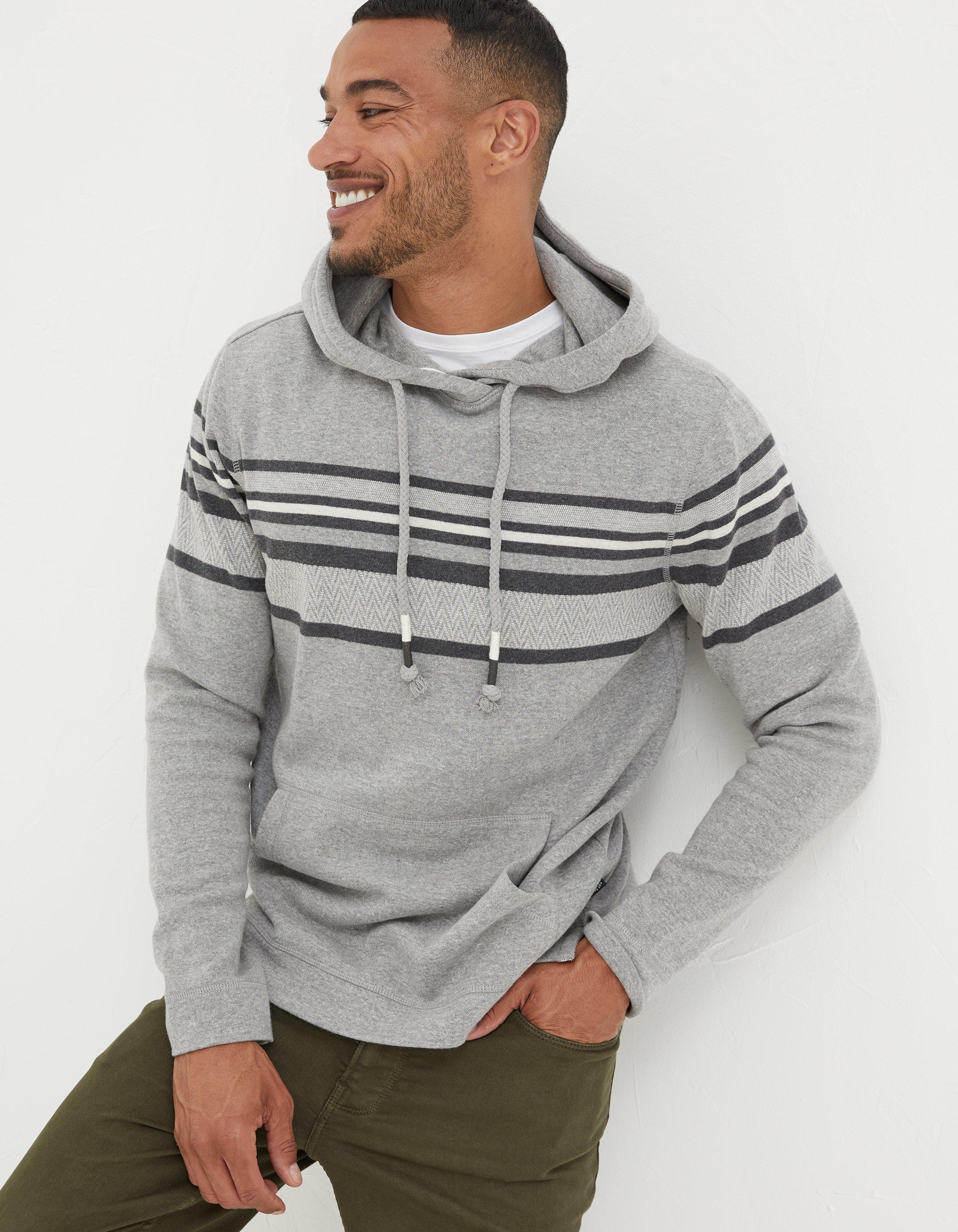 Striped pullover 2025 hoodie men's