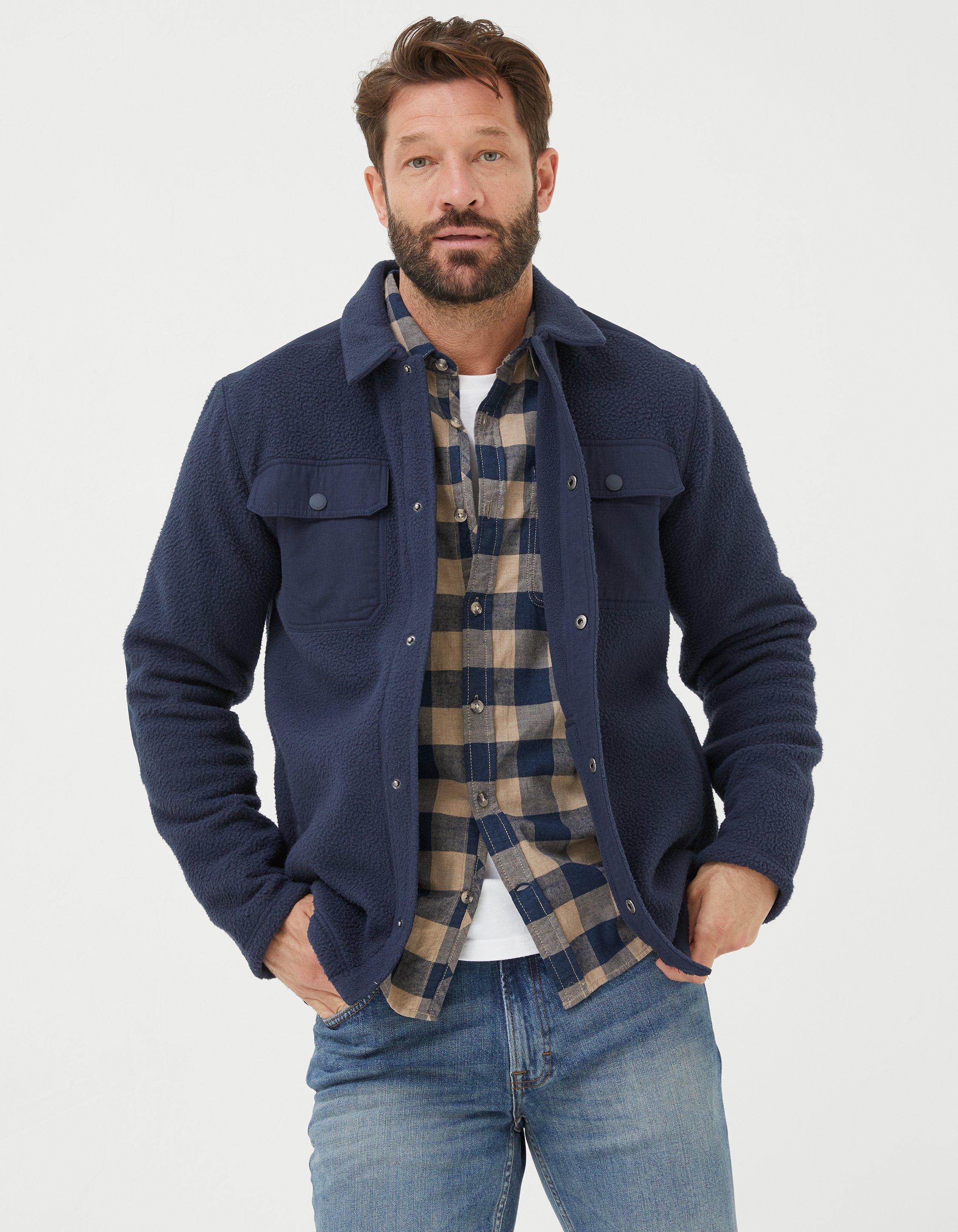 Mens 2025 fleece overshirt