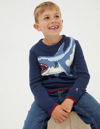 Shark Knitted Sweater