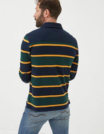 Long Sleeve Stripe Rugby Sweatshirt