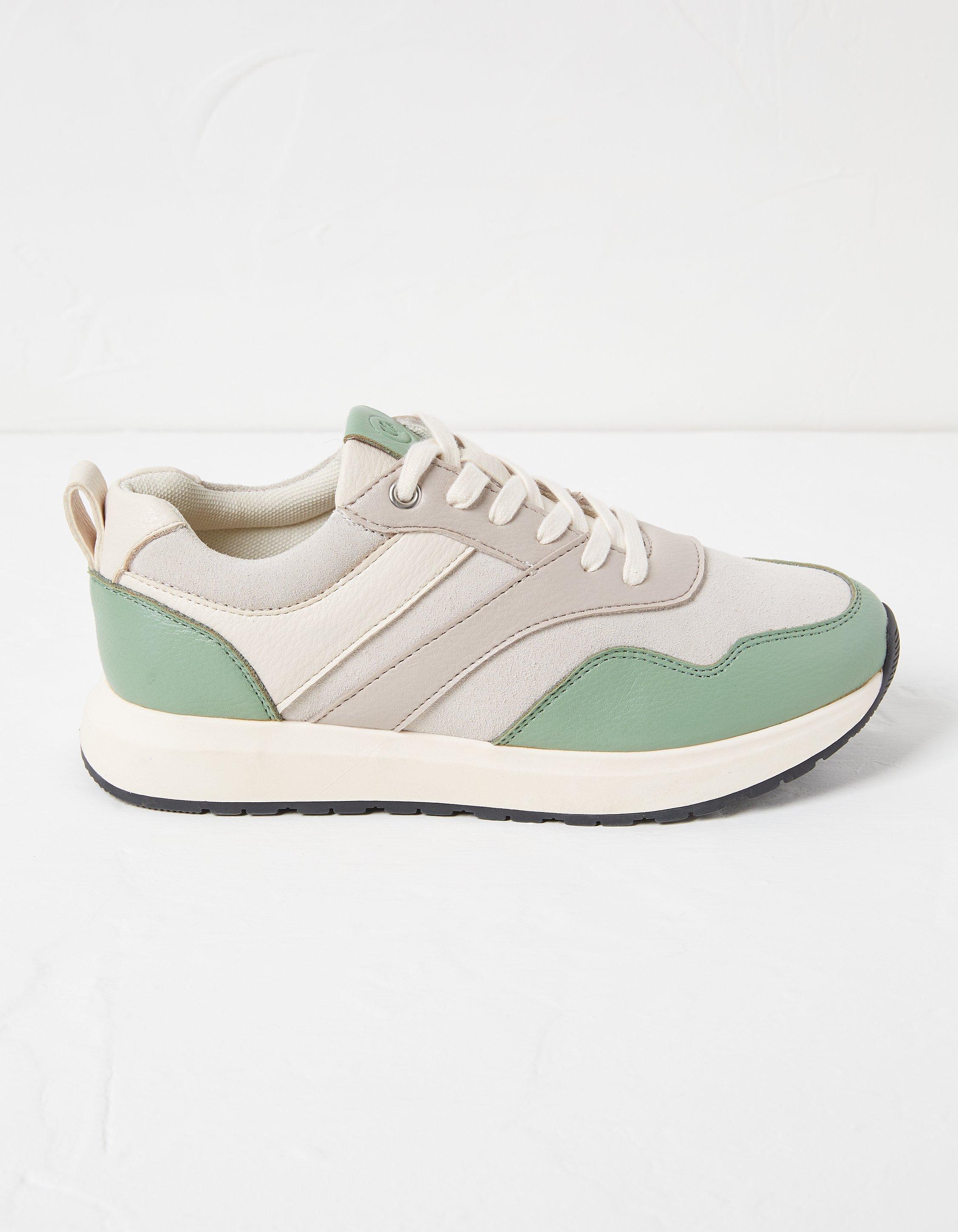 Green hot sale plimsolls womens