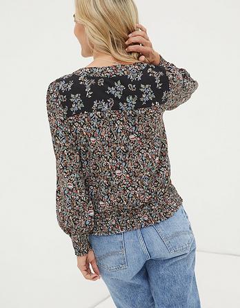 Remi Craft Floral Wrap Top