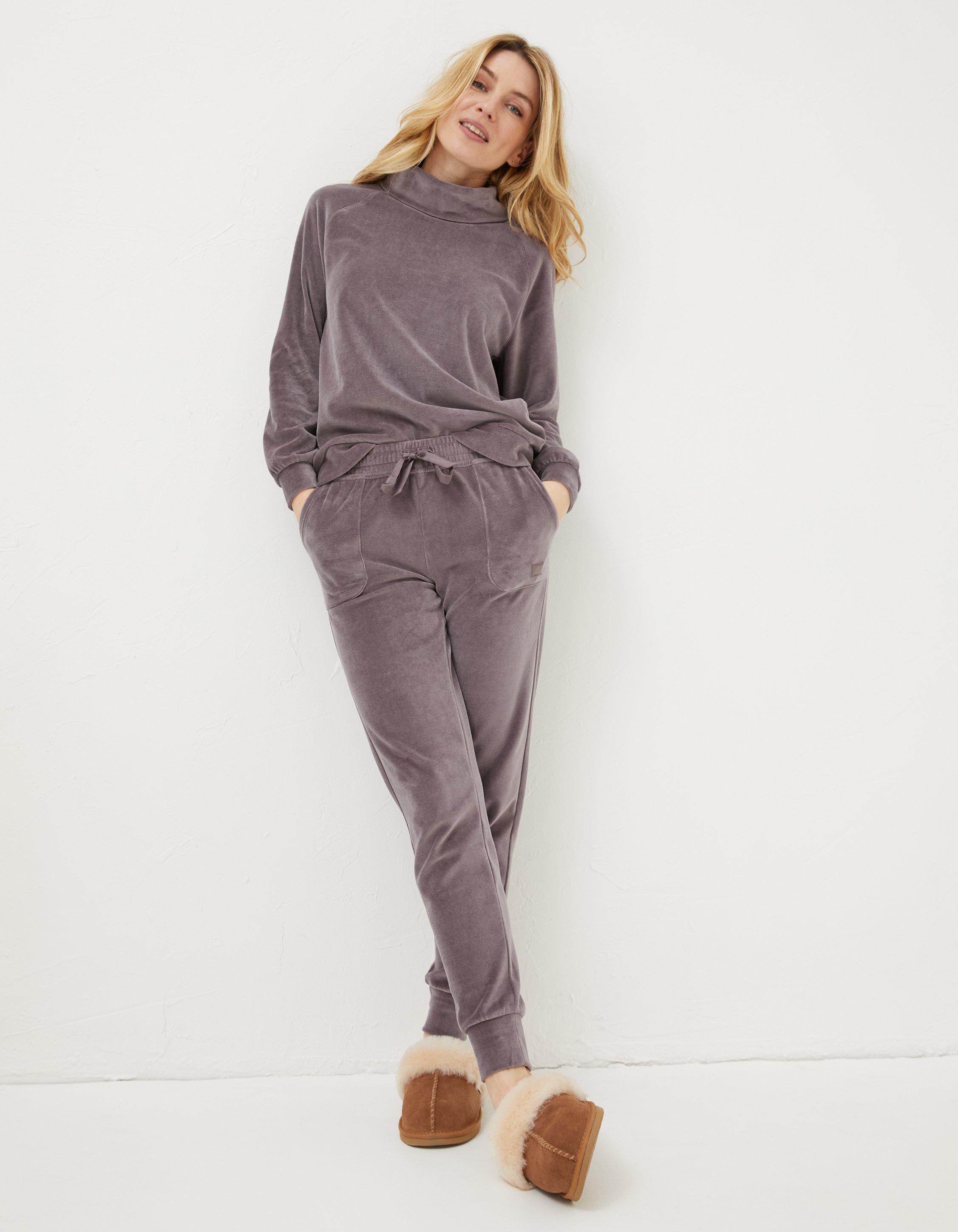 Verity Velvet Jogger Nightwear Loungewear FatFace