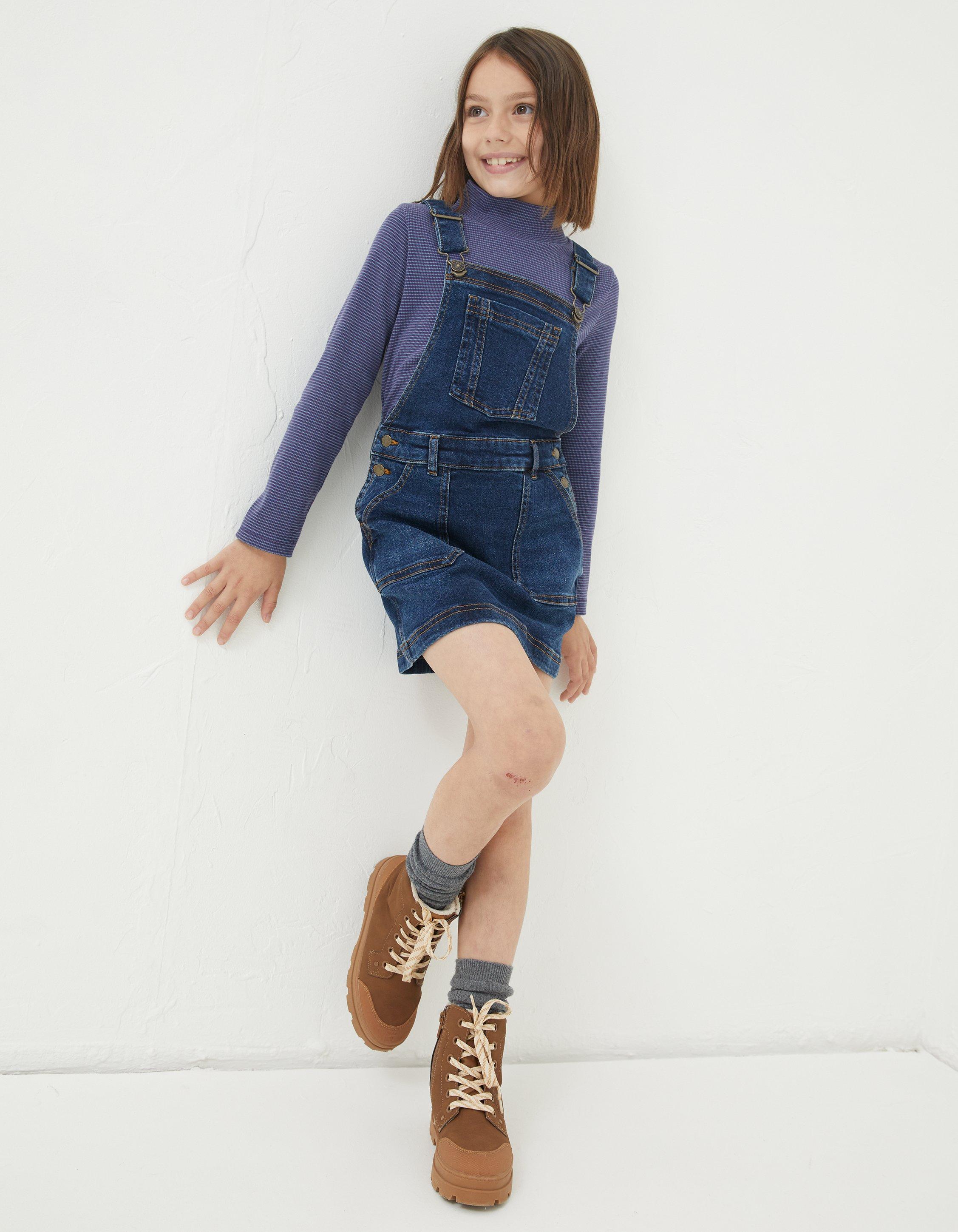 Fat face denim dungaree cheap dress