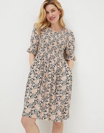 Pacey Damask Floral Dress