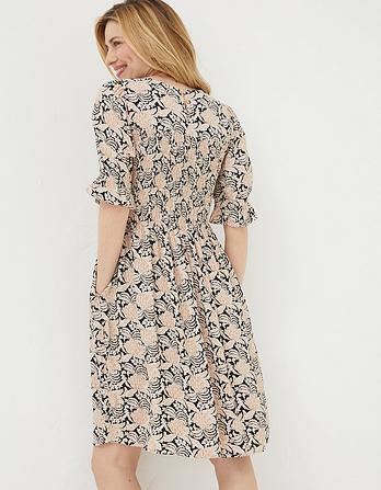 Pacey Damask Floral Dress