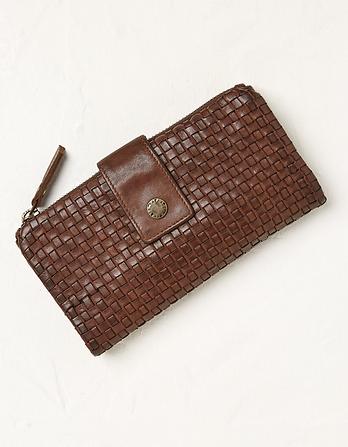 Leather Woven Purse