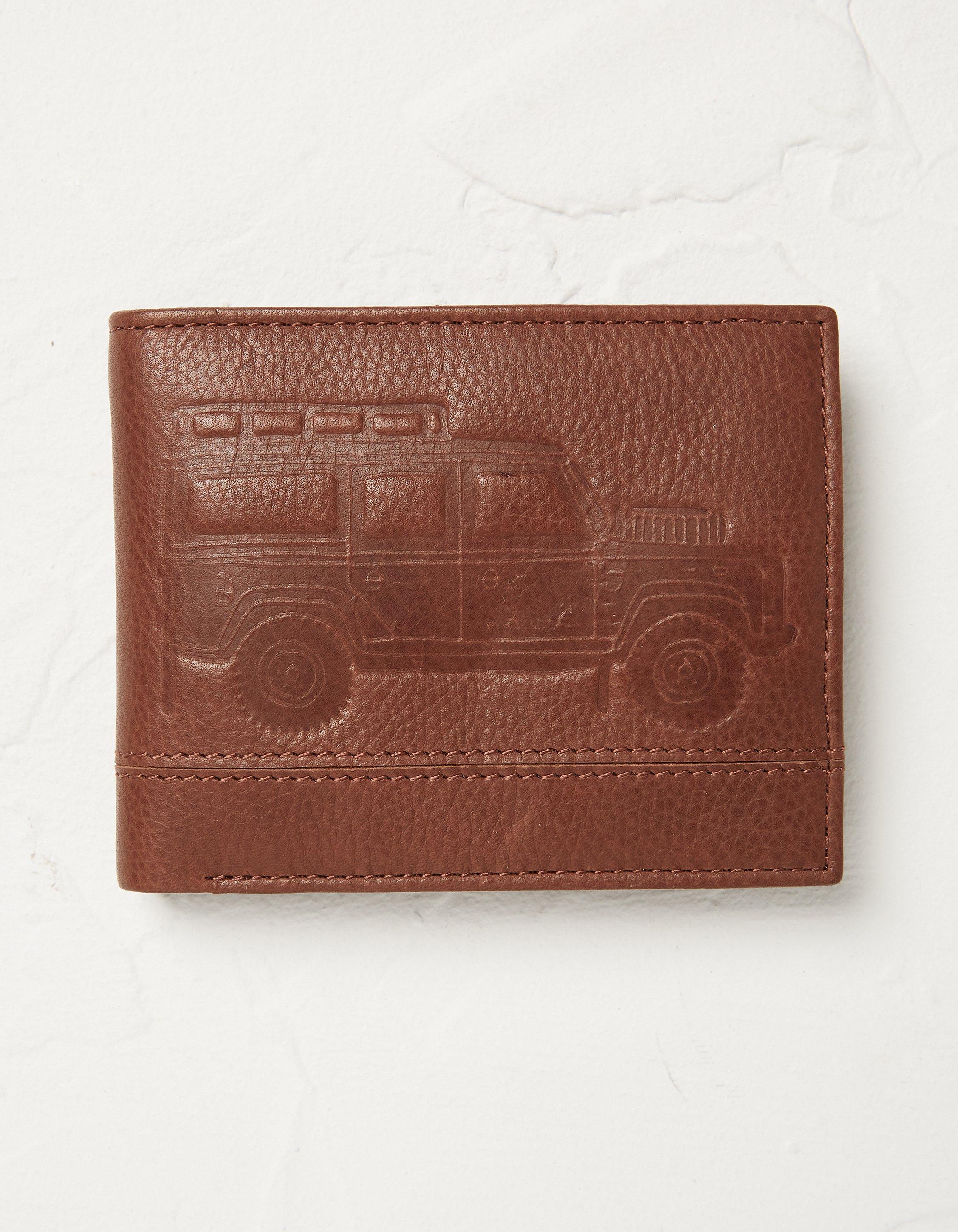 Chocolate Brown Land Rover Leather Wallet, Bags & Wallets