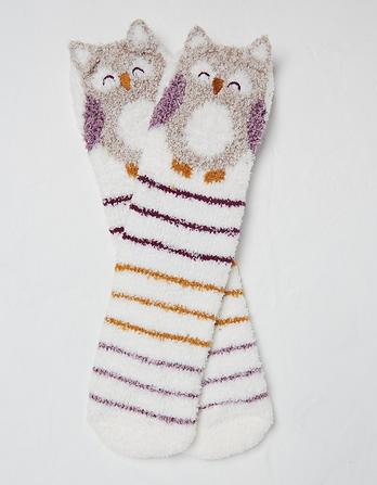 Fluffy Owl Socks In A Box