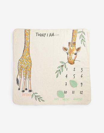 Giraffe Milestone Blanket