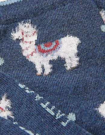 Fluffy Llama Socks
