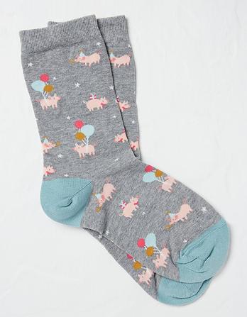 One Pack Party Pigs Socks