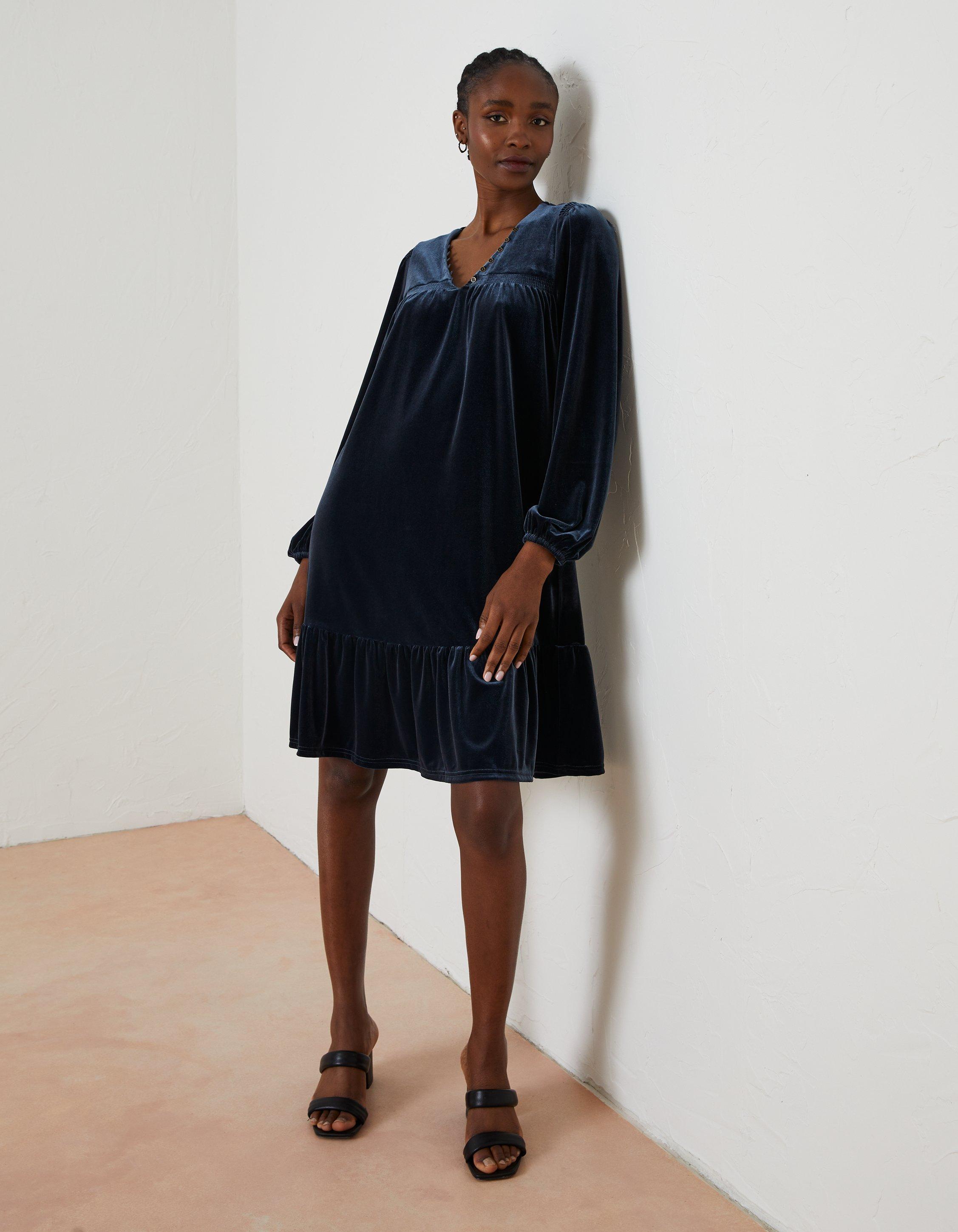 Fatface simone shop velvet dress