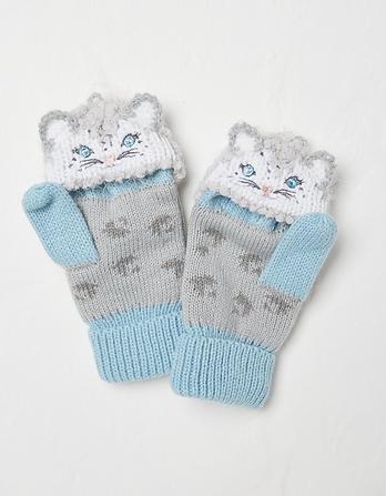 Sadie Snow Leopard Gloves