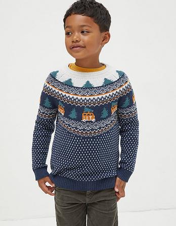 Christmas Campervan Fairisle Sweater