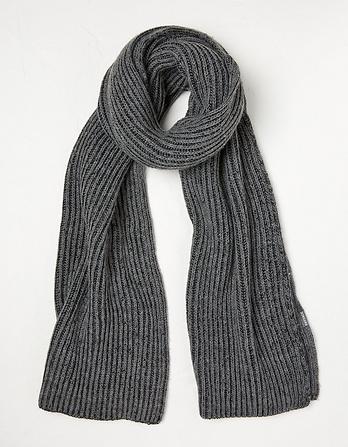 Knitted Ribbed Scarf
