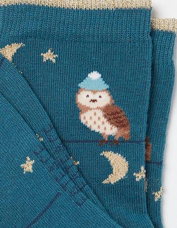 One Pack Owl Socks