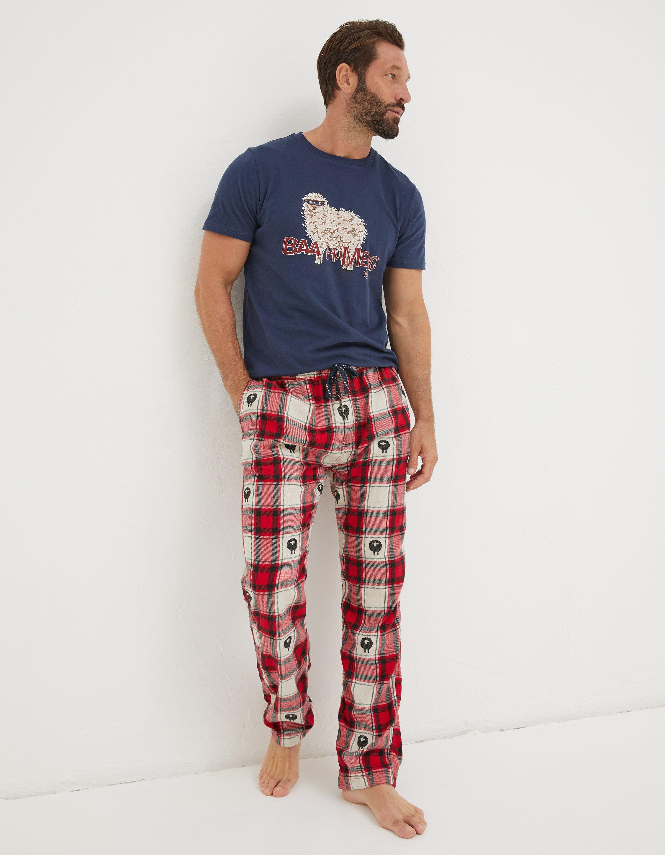 Red Shelter Stevie Sheep Jacquard Pyjama Bottoms, Nightwear & Pyjamas ...